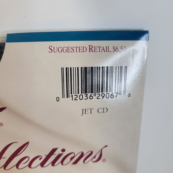 Hanes Silk Reflections Pantyhose Soft Touch Opaques Size CD Dark Navy /Jet New - Picture 3 of 9